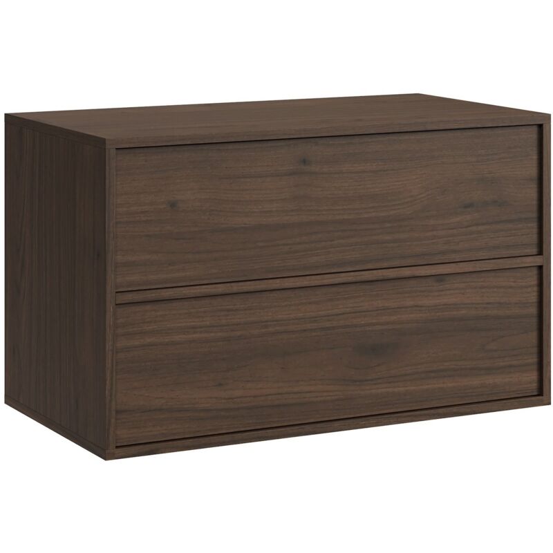 Badplaats Meuble sous lavabo Mali 80 x 46 cm - Brun noyer - Meu