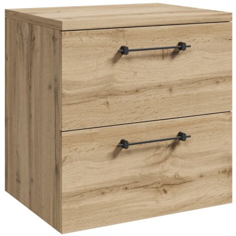 Badplaats Meuble vasque Muro 60 cm - Chêne - avec plan de toilet
