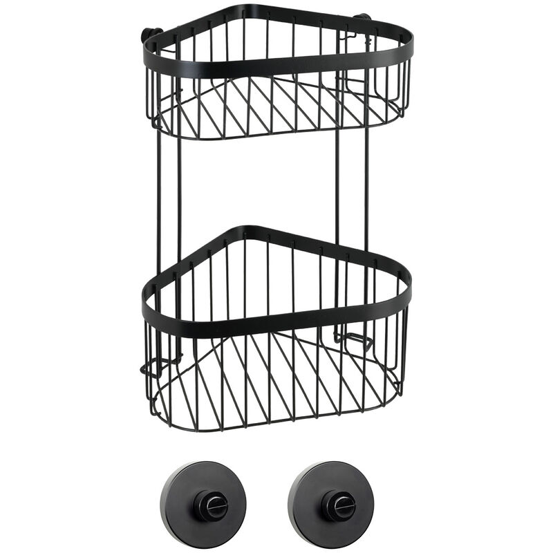 WENKO Eckregal Duschablage Duschecke Duschregal Wandregal 2 Etagen Classic