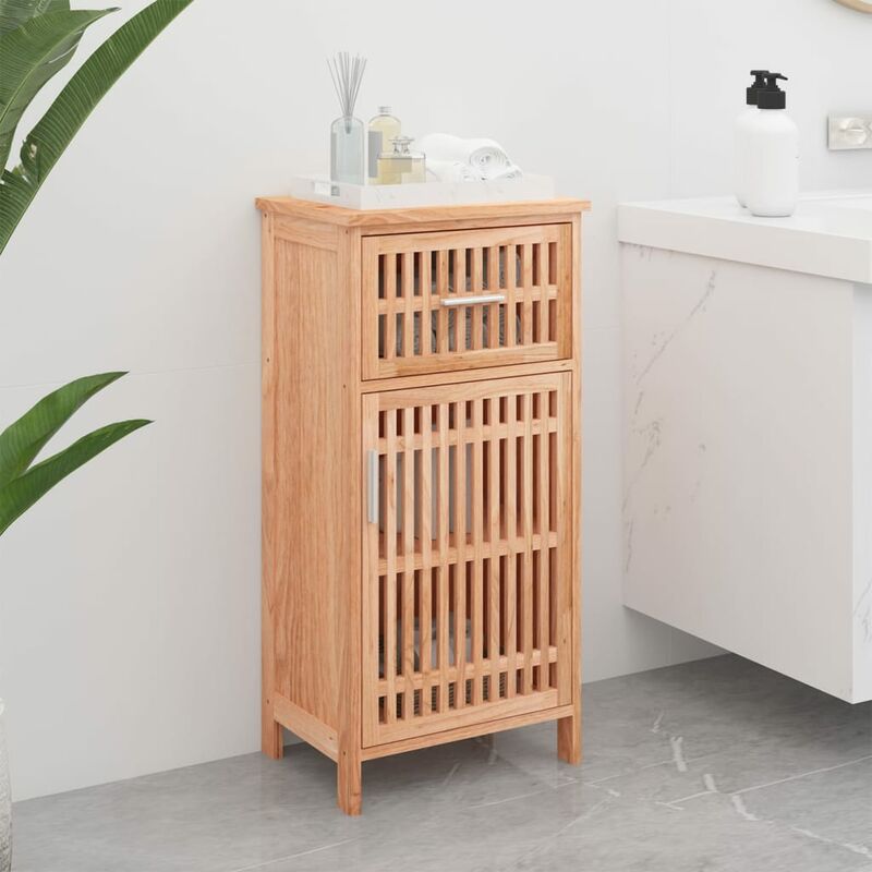 Badschrank 42x29x82 Cm Massivholz Nussbaum - Vidaxl