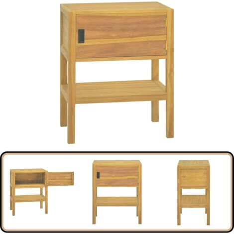 Badschrank 60x40x75 cm Massivholz Teak - Badschrank - Teakholzmöbel - Badezimmermöbel - Aufbewahrungsraum - Garderobe