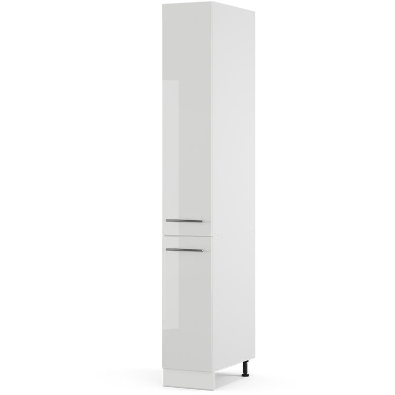 Vicco - Badschrank Fame-line, Weiß Hochglanz, 30 X 206.8 Cm