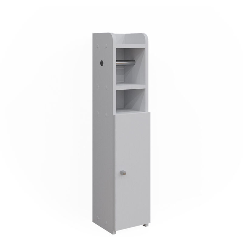 Toilettenpapierschrank Fynn, Weiß, 17.6 X 82.2 Cm Mit 1 Tür Vicco