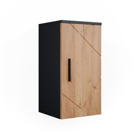 Badschrank Irma, Goldkraft Eiche/Anthrazit, 30 x 59 cm, Vicco
