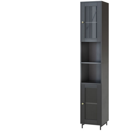 Badschrank Malte, Grau, 30 x 171.5 cm, Vicco