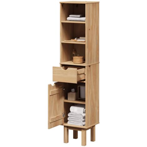 Badschrank OTTA 35x30x159 cm Massivholz Kiefer vidaXL576772