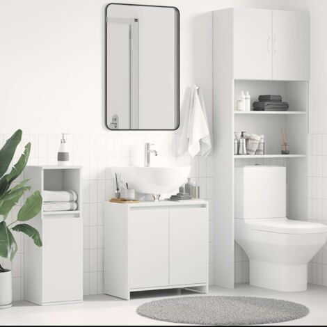 Badschrank Weiß 60x33x61 cm MDF