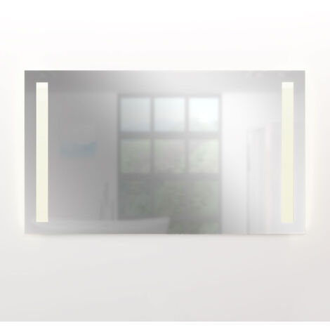 Badspiegel, Badezimmer Spiegel, Leuchtspiegel mit Spiegelheizung 100x70cm LSP09 MIT Spiegelheizung