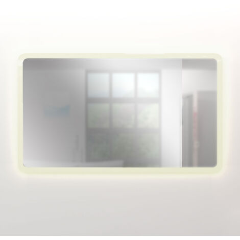 Badspiegel, Badezimmer Spiegel, Leuchtspiegel mit Spiegelheizung 120x70cm LSP02 MIT Spiegelheizung