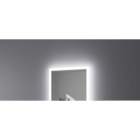 Badspiegel mit Beleuchtung LED Spiegel Bad mit Touch-Schalter Beschlagfrei Badezimmerspiegel Dimmbar Beleuchtet Kaltweiß Warmweiß Horizontal Vertikal IP44 Energiesparend