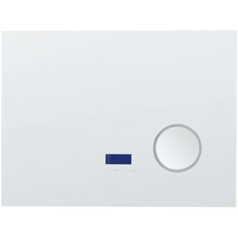Badspiegel Silber Rechteckig 60 x 80 cm mit LED Beleuchtung Antibeschlag Kosmetikspiegel Bluetooth Lautsprecher Uhr Touch Sensor Modern