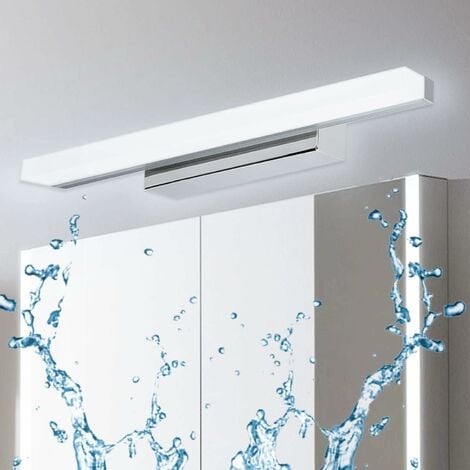 Badspiegelleuchte 9W 40 Kaltweiß, LED Spiegelleuchte IP44 Wasserdicht 6000K 900LM, LED Wandleuchte für Moderne Badezimmer Acryl Spiegelleuchte Badezimmer Leuchte HIASDFLS