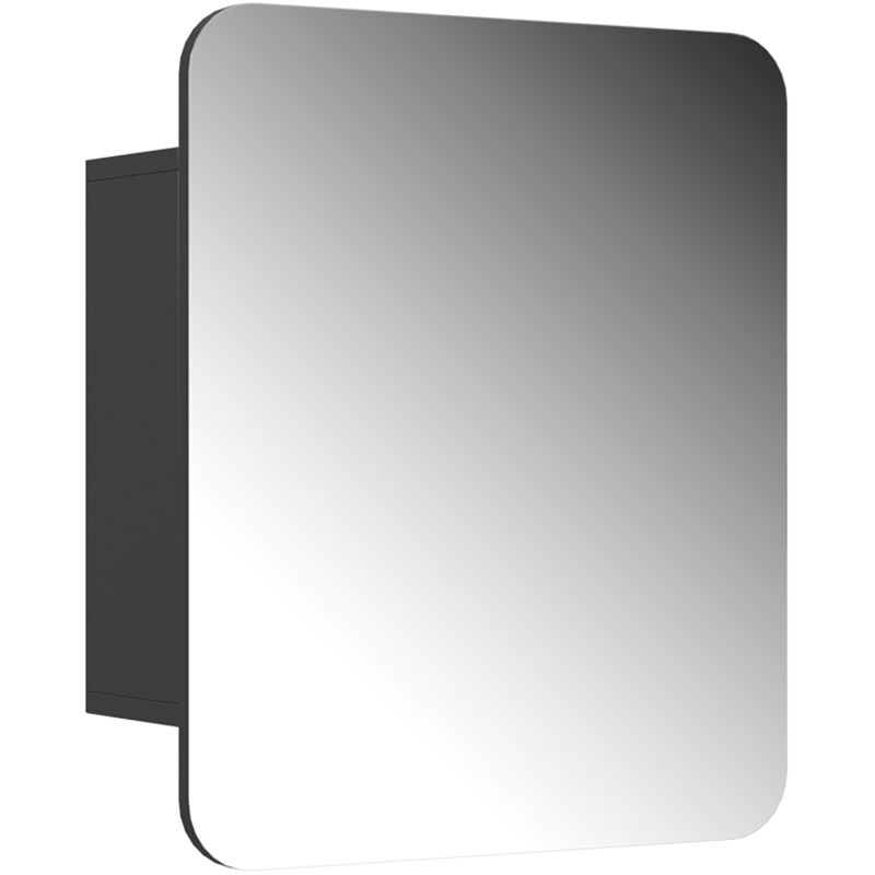 Badspiegelschrank Zino, Anthrazit, 60 X 50 Cm Mit Regalen, Vicco