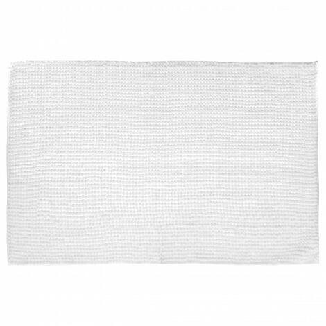 Badteppich Chenille 50 x 80 cm Atmosphéra - Weiß