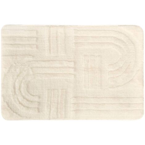 Badteppich strio 50x75cm weiß - 5five