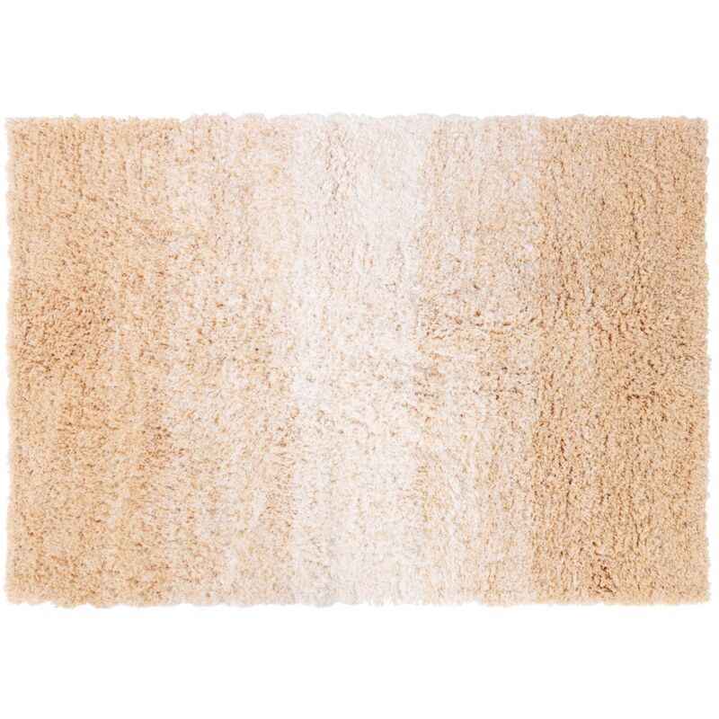 Floordirekt Badteppich Wave Rutschsicher & Schnelltrocknend Beige/weiß 70 X 100 Cm