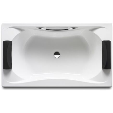 Ba�era acr�lica Roca rectangular con asas y juego de desag�e BeCool 1800x900x420mm Blanco
