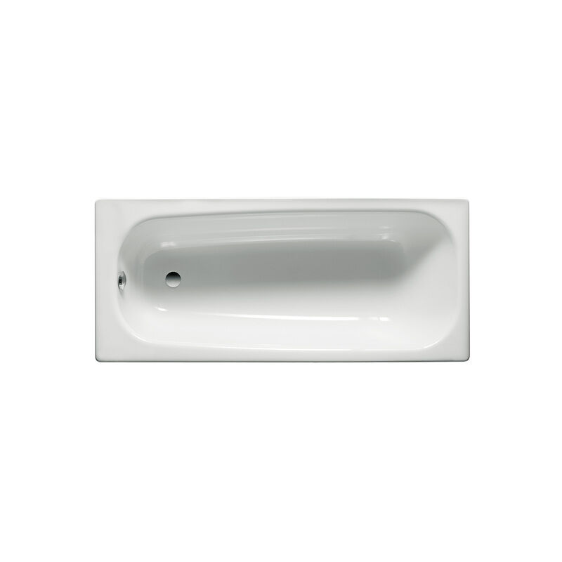 

Bañera de acero Roca rectangular Contesa 1200x700x415mm Blanco