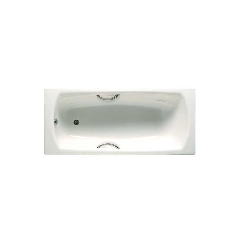 

Bañera de acero Roca rectangular fondo antideslizante (chapa acero 3,5 mm) Swing 1700x750x420mm Blanco