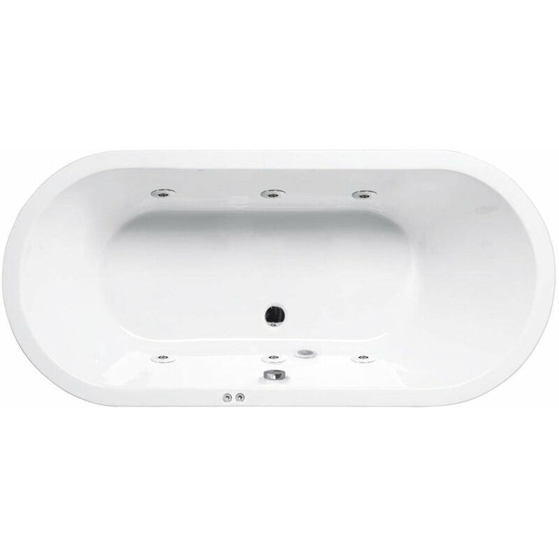 

Bañera de hidromasaje ovalada LOFT blanca Confort - Sanycces