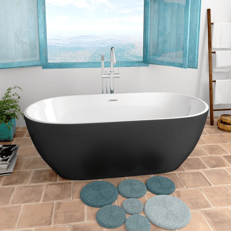 

Bañera exenta TRENTO NEGRO 150 cm - Sanycces