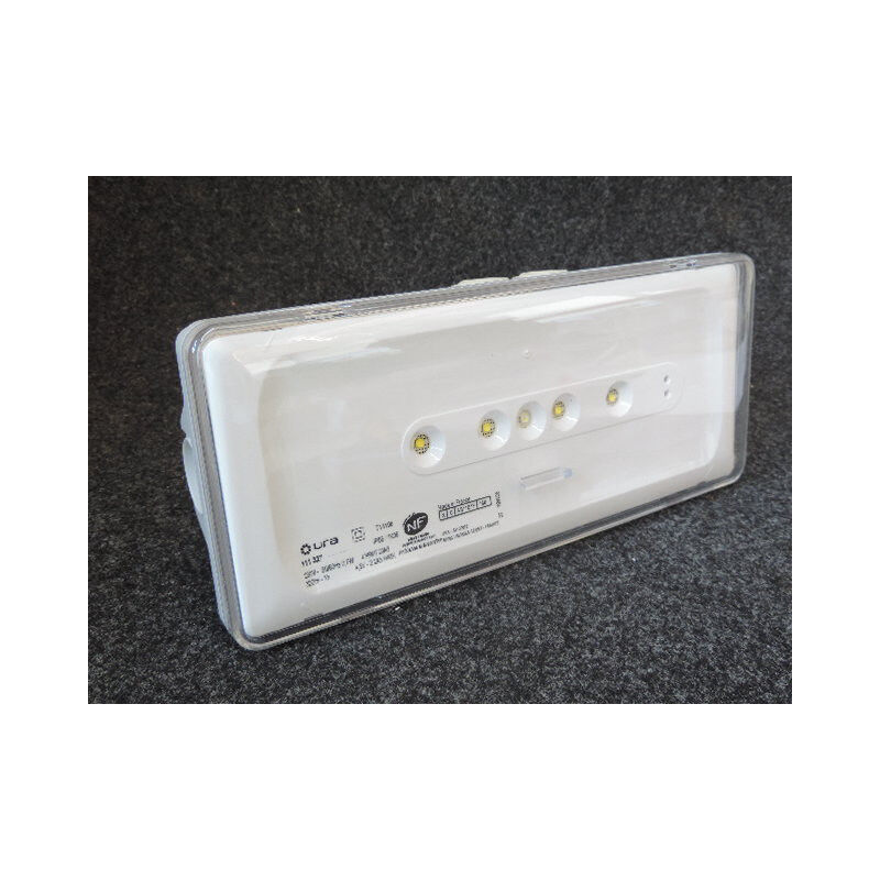 Bloc autonome de secours baes d'ambiance sati 280x120x58mm led 320lm 230V IK08 IP55 URA jet URA
