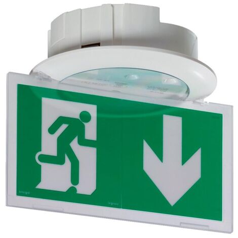 Legrand – BAES d'évacuation eco 1 à leds 45 lm 1 heure – Plastique IP66 IK10 – Fonction SATI connectée pour diagnostic à distance