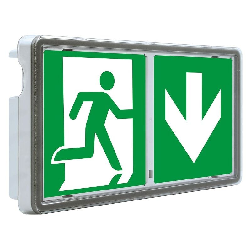 Bloc.tech - baes Évacuation IP65-IK08 4 led 136 lm sati one E1S-65