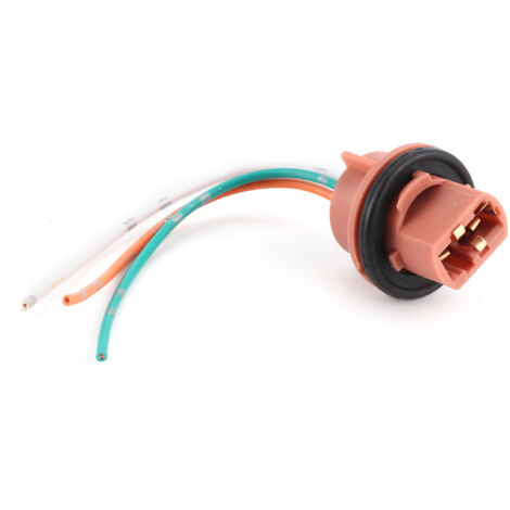 BAFOVY 7443 Lampenfassung, hitzebeständiges Nylon, einfache Installation, Kupferdraht, für Fahrzeuge mit 7443 Lampenfassungen, Stecker und Set, einteiliges Gehäuse mit Doppelfaden