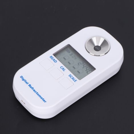 BAFOVY Réfractomètre Brix Numérique LCD, Poseur de Sucre Portable Portable avec Détection de Grande Gamme, Idéal pour Les Apiculteurs, Conception élégante, Large Plage de Mesure, Compensation de