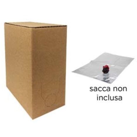 BAG IN BOX CARTONE AVANA- - per sacca lt.5 ns. cod.476041 - 10 pezzi MAFFEI