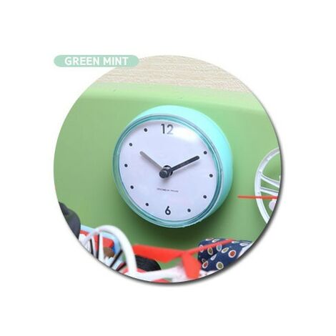 orologio impermeabile taglia unica parete da bagno con ventosa specchio Light Green per doccia Vicoki 