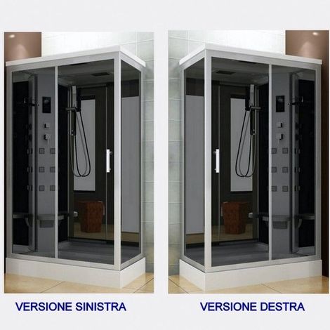 Cabina Doccia 70 X 120.Bagno Italia Cabina Box Idromassaggio 70x120 Con Piatto Doccia Multifunzione Versione Destra C4b 01018