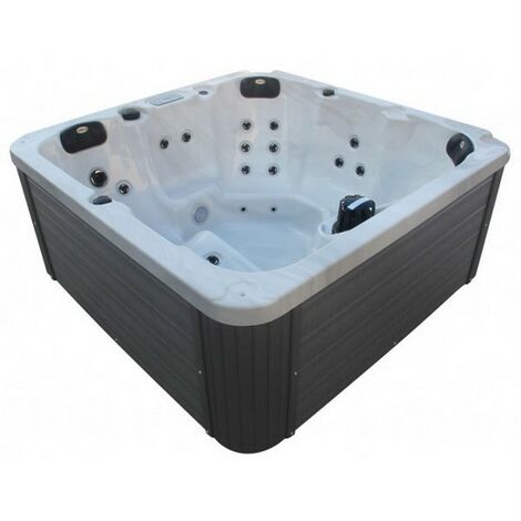 Bagno Italia Minipiscina spa relax 190x190 cm 32 getti 5 posti bluetooth ozonoterapia