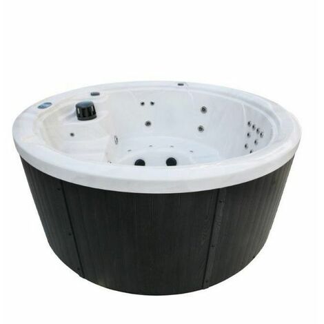 Bagno Italia Minipiscina spa relax 208 cm circolare con 33 getti ad acqua e aria per 5 persone cromoterapia