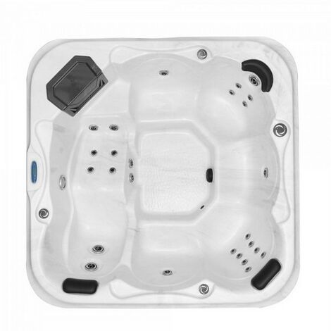 Bagno Italia Minipiscina spa relax 210x210 cm 28 getti 5 posti led e bluetooth