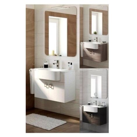 Bagno Italia Mobile Arredo Bagno 70 cm sospeso moderno disponibile colore larice con specchio Mobili 1