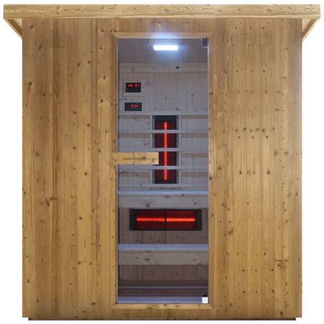 Bagno Italia Sauna 198x200 cm combinata infrarossi e finlandese con bluetooth
