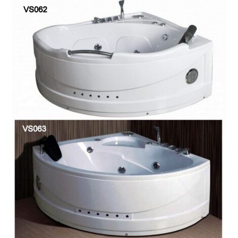 Bagno Italia Vasca idromassaggio 130x130 o 140x140 cm idrogetti sistema airpool e whirlpool cromoterapia radio rubinetteria inclusa