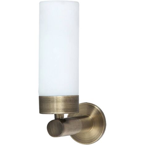 bagno lampada LED Betty vetro metallo bronzo L: 11 cm B: 3cm H: 20cm IP44