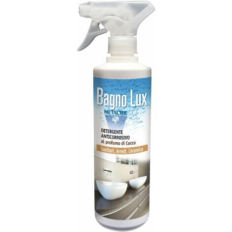Bagno lux Detergente anticorrosivo per sanitari, ceramiche e arredi Metacril Tecno Line 11500501 0,5 litri