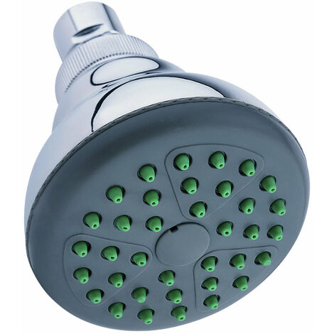 Bagnoclic – Douche de tête réglable anticalcaire chromée – Débit constant – Surface lisse et durable – Angle ajustable pour douche personnalisée