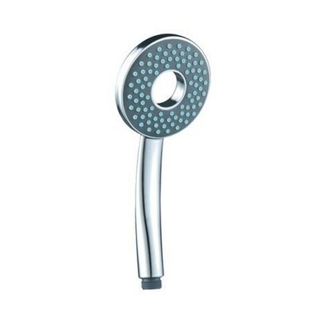 Bagnoclic – Douchette à main chromée anticalcaire – Design rond moderne – Jet ajustable – Facile à nettoyer – Salle de bains élégante