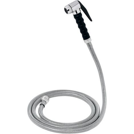 Bagnoclic – Douchette pour robinet avec support et tuyau – Prélavage complet pour fours à vapeur – Compatible 4 à 11 casseroles