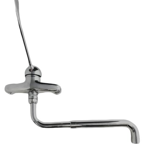 Bagnoclic – Mitigeur de cuisine mural avec bec pivotant extensible 20-40 cm – Finition métal – Pour cuisines industrielles et commerciales