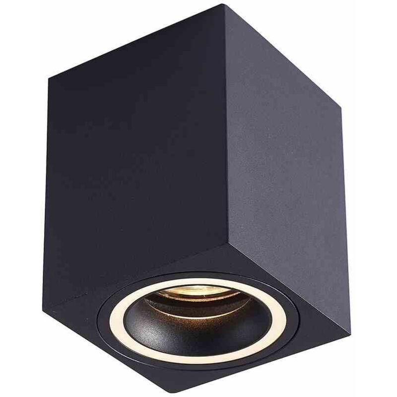 Bague Bima carrée noire 1xGU10