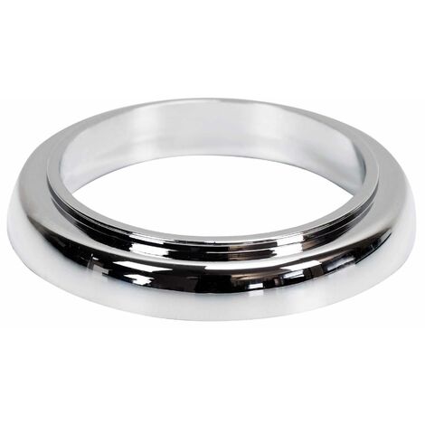 Bague de base de robinet de salle de bains + joint sous laveuse Rosette en plastique chromé
