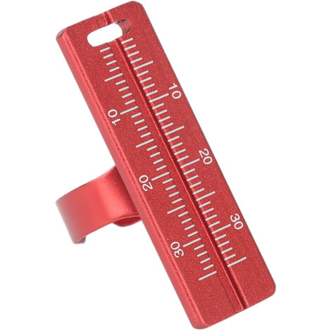 Bague de Mesure Dentaire Professionnelle pour Orthodontiste - Règle de Mesure Rouge - Instruments de Précision