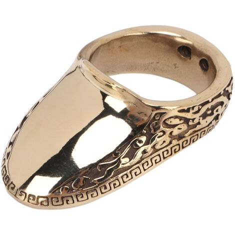 Bague de protection pour tir à l'arc, gravée, avec cordon anti-perte - 20mm pour chasse et extérieur