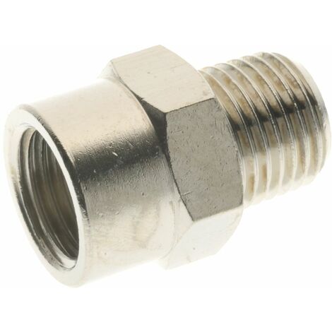 Bague de réduction RS PRO BSPP 1/4" mâle  BSP 3/8" femelle en Laiton, Droit ( Prix pour Paquet de 10 )